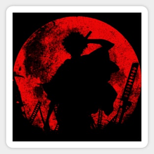 Moonlight Samurai swords Sticker